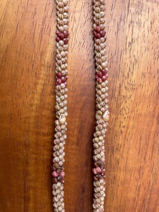 Ni‘ihau Lei, 19-Inch 2-Tie Poepoe