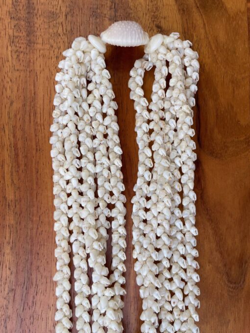 Ni‘ihau Collectors' Lei, 38-Inch 5-Strand Momi Ke‘oke‘o