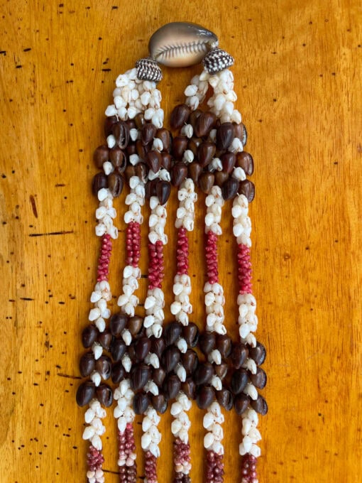 Ni‘ihau Collectors' Lei, 56/62/70-Inch 3-Strand Pōleho Kipona