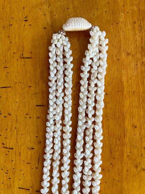 Ni‘ihau Lei, 52-Inch 2-Strand Momi Ke‘oke‘o Wedding Lei