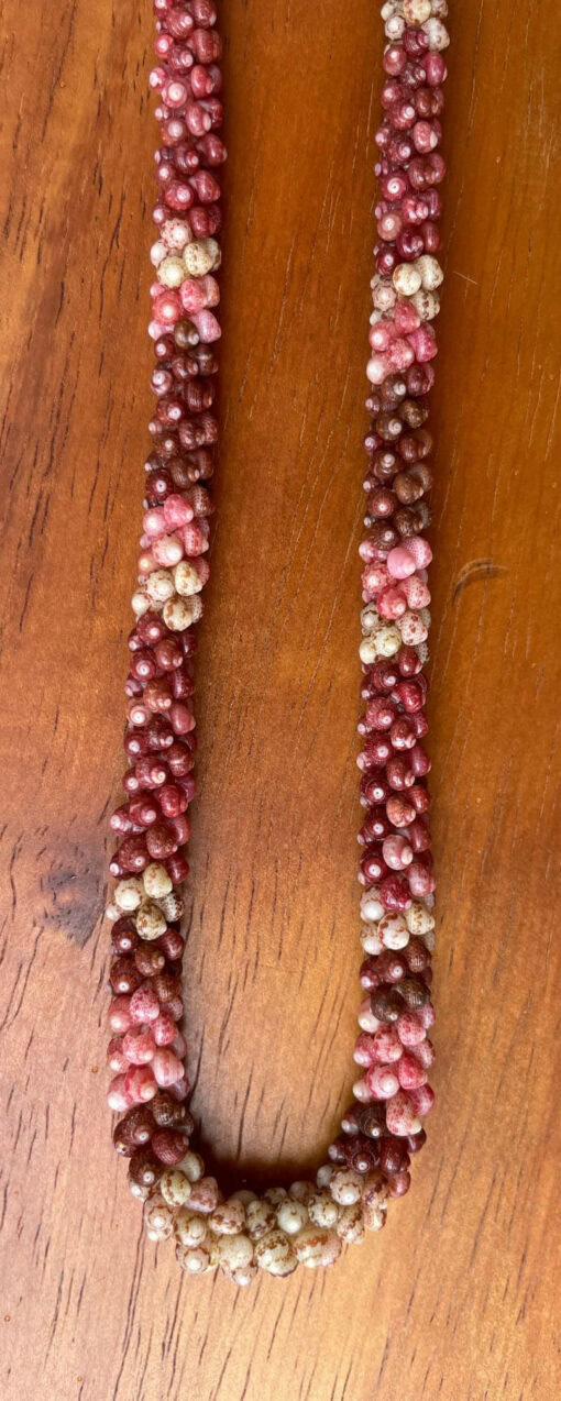 Ni‘ihau Lei, 19-Inch 2-Tie Poepoe