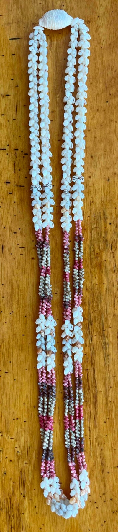 Ni‘ihau Lei, 34-Inch 2-Strand Kipona