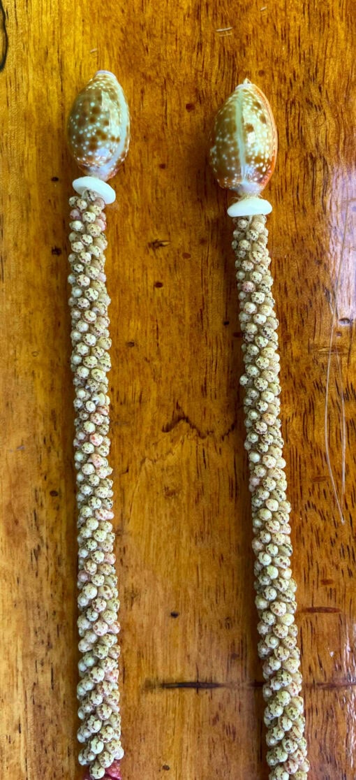 Ni‘ihau Lei, 23-Inch 4-Tie Poepoe