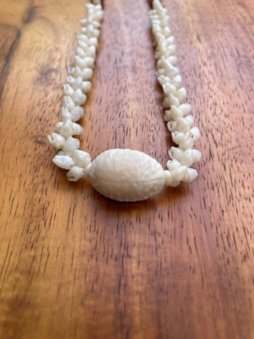 Ni‘ihau Lei, 40-Inch Kipona Pikake Kui Pololei