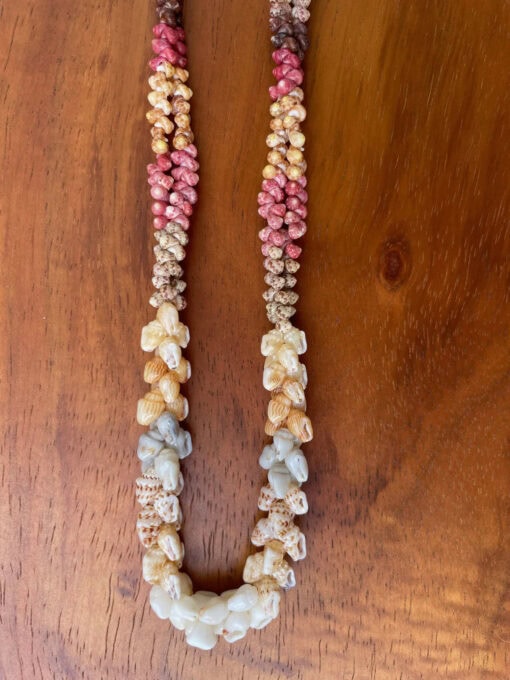 Ni‘ihau Lei, 40-Inch Kipona Pikake Kui Pololei