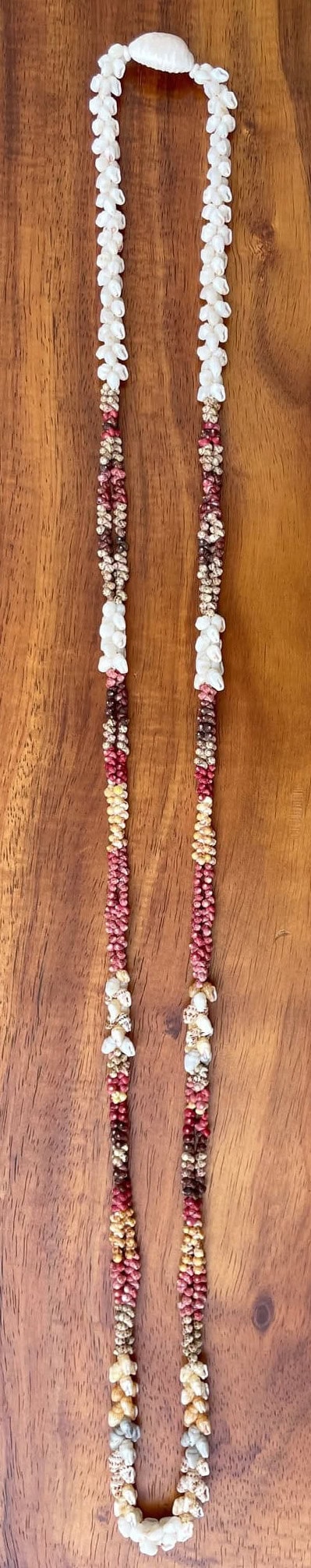 Ni‘ihau Lei, 40-Inch Kipona Pikake Kui Pololei