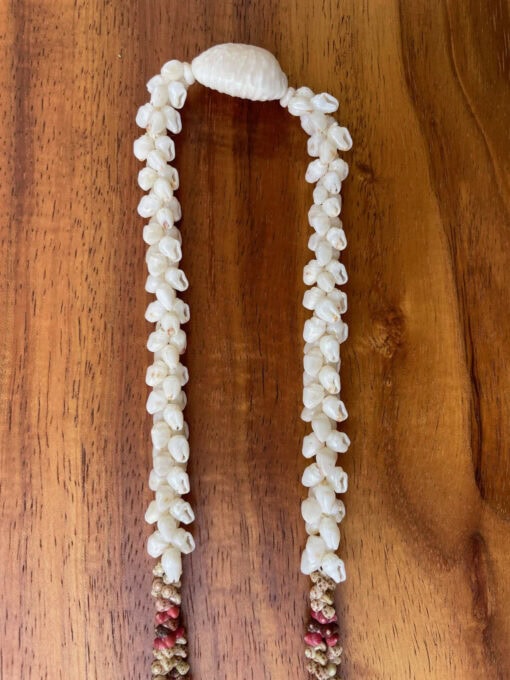 Ni‘ihau Lei, 40-Inch Kipona Pikake Kui Pololei