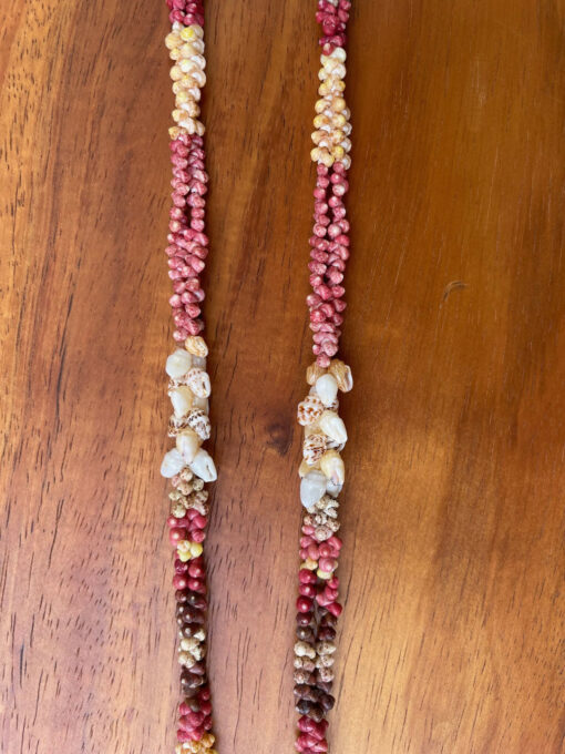 Ni‘ihau Lei, 40-Inch Kipona Pikake Kui Pololei