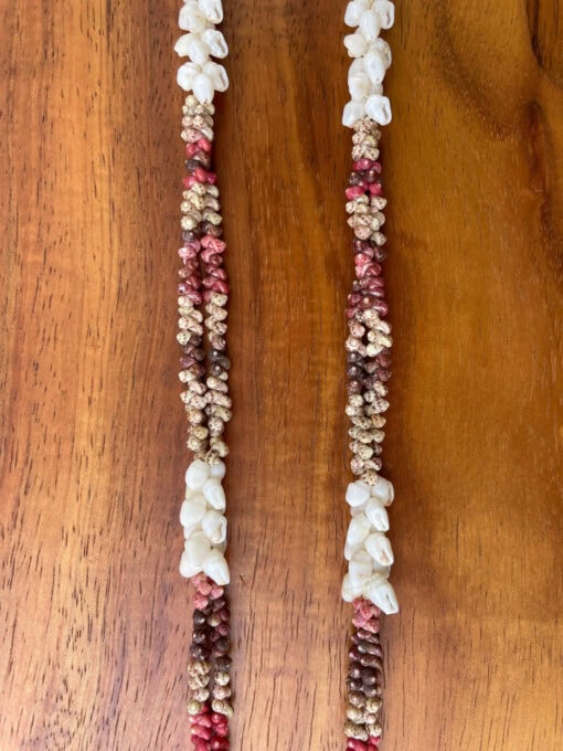 Ni‘ihau Lei, 40-Inch Kipona Pikake Kui Pololei