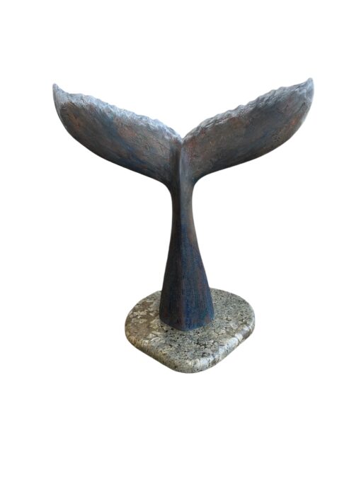 Whale Tail in Painted Monkeypod by Dennis Holzer