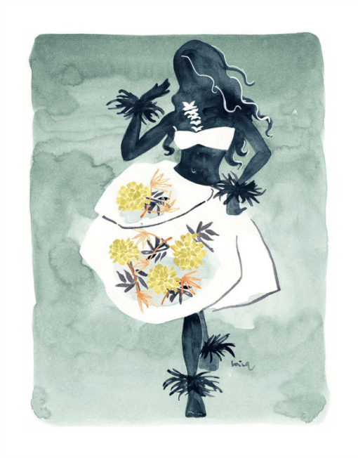 "Hula Girl Ti Leaf" by Lovisa Oliv