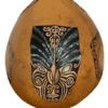Maori-Inspired Gourd with Abalone Shell Inlay by Neola Caveny
