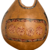 Maori-Inspired Gourd with Abalone Shell Inlay by Neola Caveny