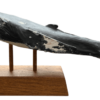 Koholā Humpback Whale Sculpture on Monkeypod Base by Rebecca Krannichfeld