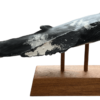 Koholā Humpback Whale Sculpture on Monkeypod Base by Rebecca Krannichfeld