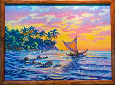 "Evening Outrigger Sail" by John Ensign
