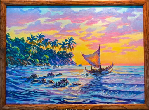 "Evening Outrigger Sail" by John Ensign